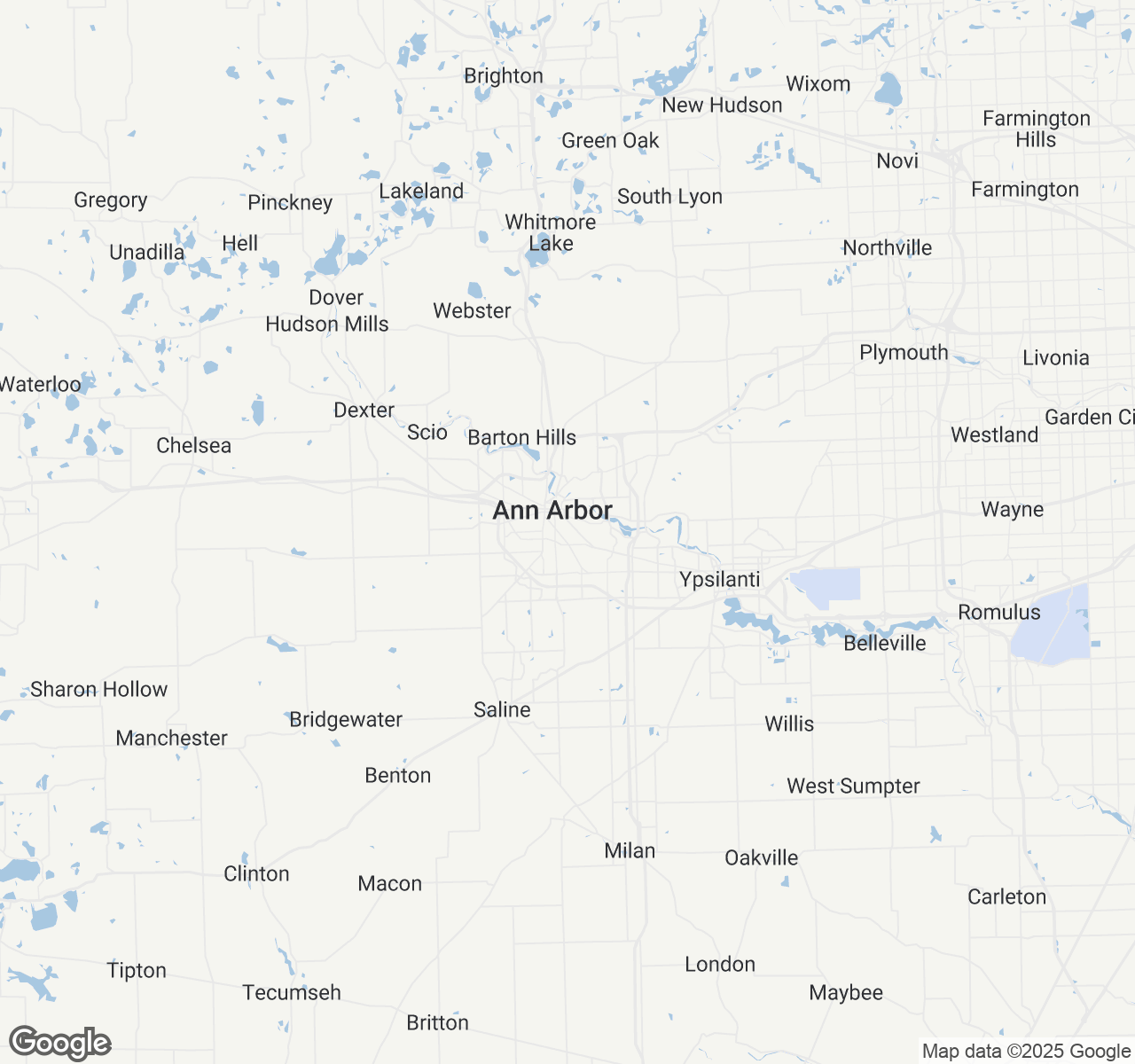 Map of Ann Arbor