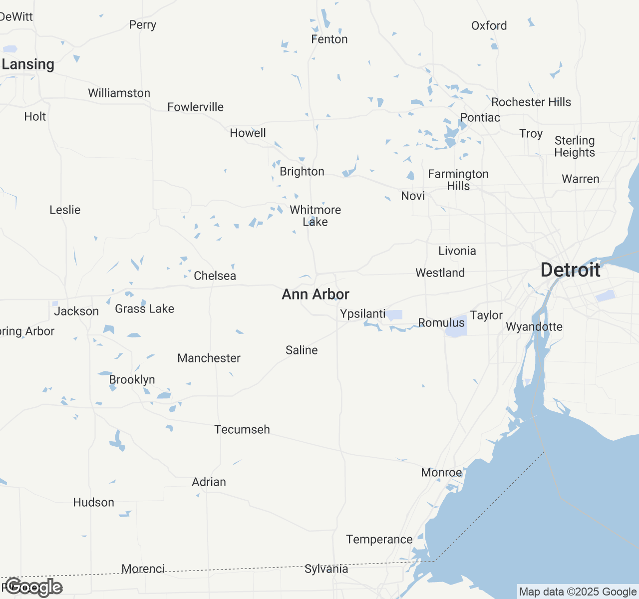 Map of Ann Arbor